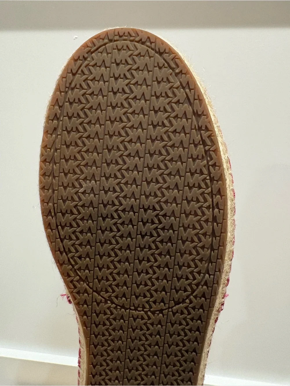 NEW ~ Michael Kors Ultra Pink Leather Espadrille Slip-Ons - Size 8